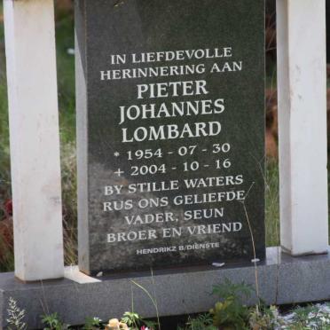 LOMBARD Pieter Johannes 1954-2004