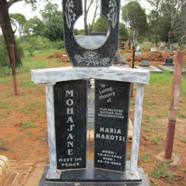 MOLLOY Maria Makotsi 1932-2005