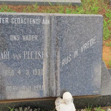 PLETSEN Carl, van 1933-1981