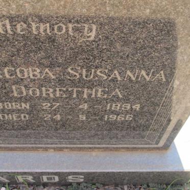 RICHARDS Jacoba Susanna Dorothea 1894-1966