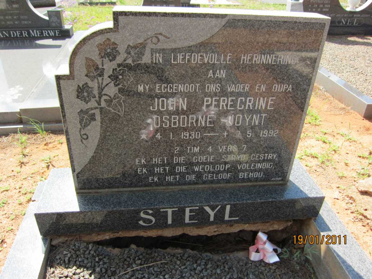 STEYL John Perecrine Osborne Joynt 1930-1992