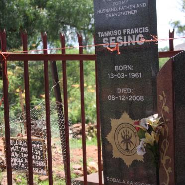 SESING Tankiso Francis 1961-2008
