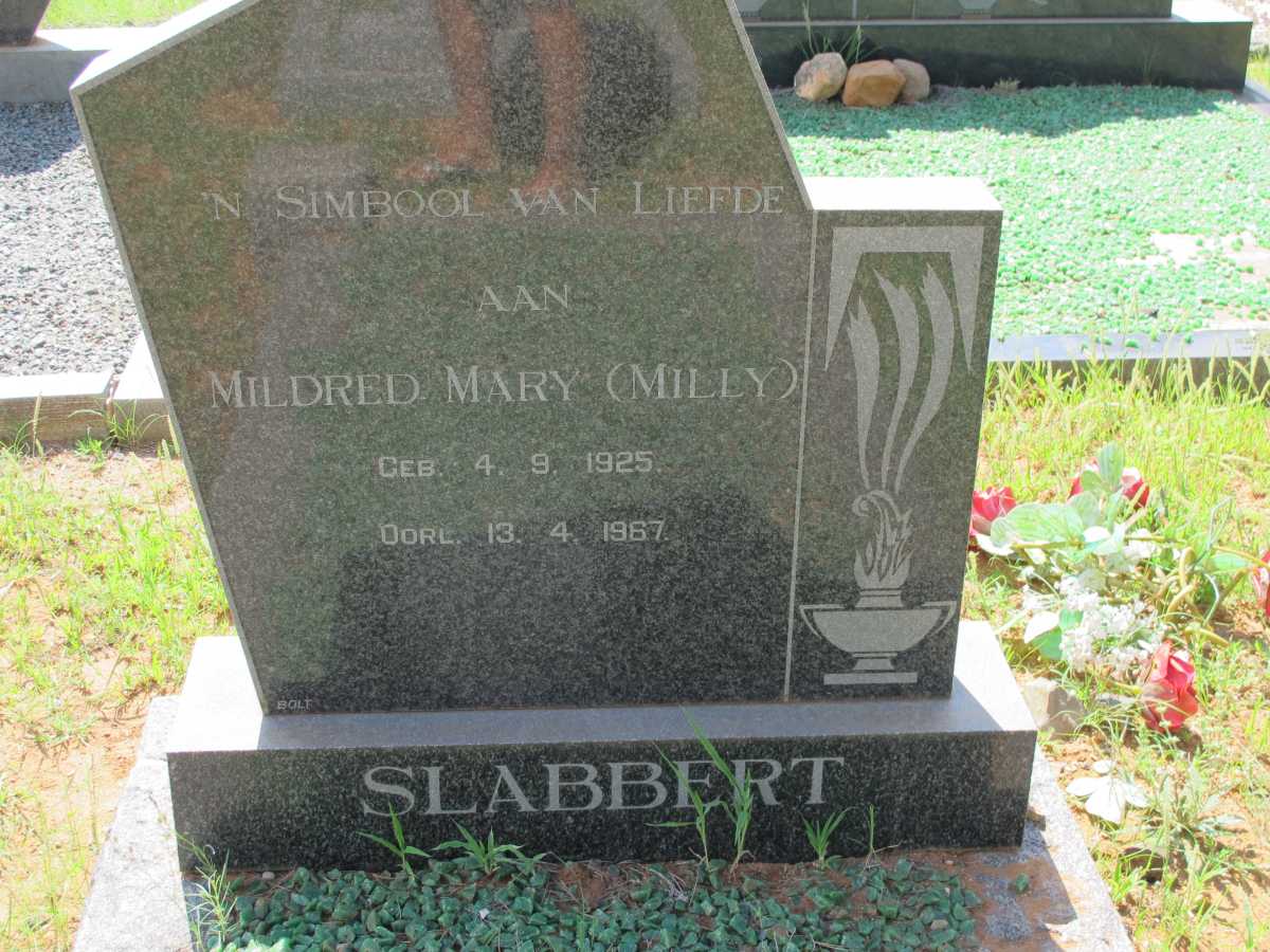 SLABBERT Mildred Mary 1925-1967