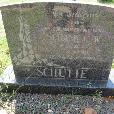 SCHUTTE Schalk C.W. 1922-1987