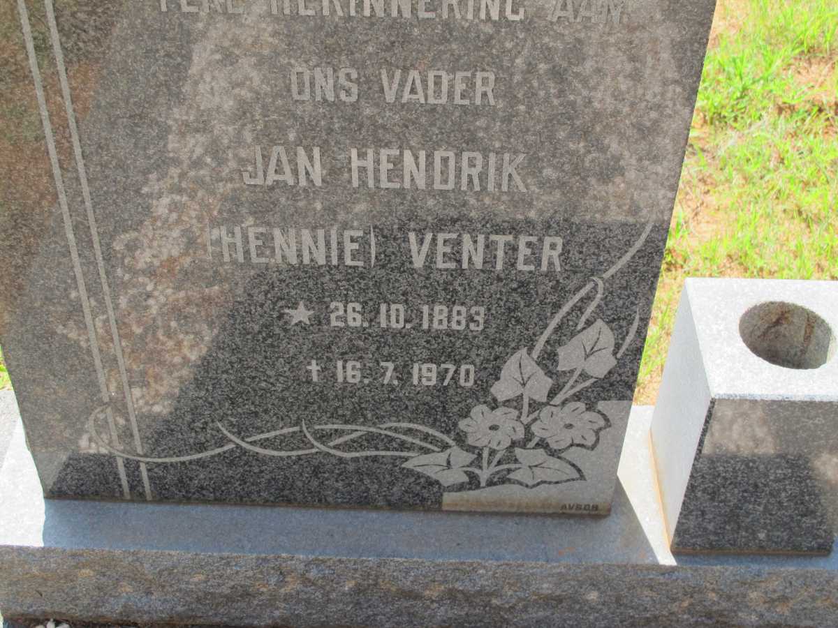 VENTER Jan Hendrik 1883-1970