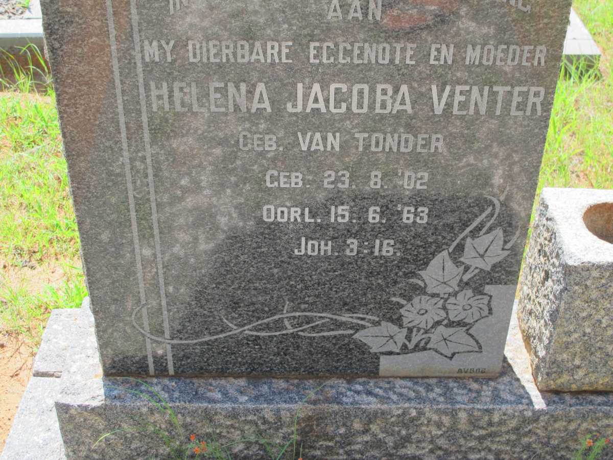VENTER Helena Jacoba 1902-1963
