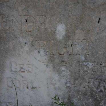 WRIGHT Hendrika M.M. 1882-1973