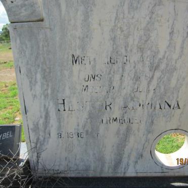 WALT Tjaart Hendrik, van 1932-1988 &amp; Hester Adriana ? 1936-