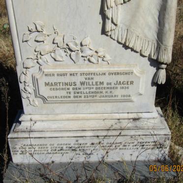 JAGER Martinus Willem, de 1836-1908