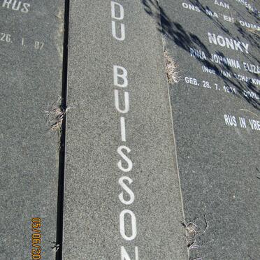 BUISSON Johannes Petrus, du 1932-1987 &amp; Rina Johanna Elizabeth VAN SCHALKWYK 1931-2017