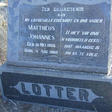 LOTTER Mattheus Johannes 1905-1960