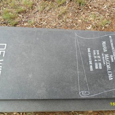 WIT Maria Magdalena, de nee DE NECKER 1908-1966