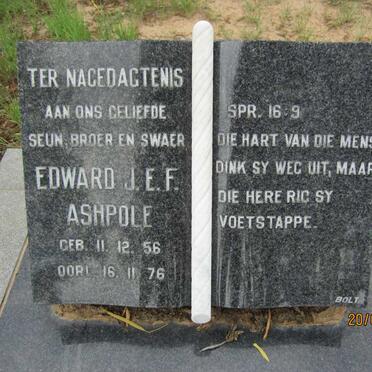 ASHPOLE Edward J.E.F. 1956-1976