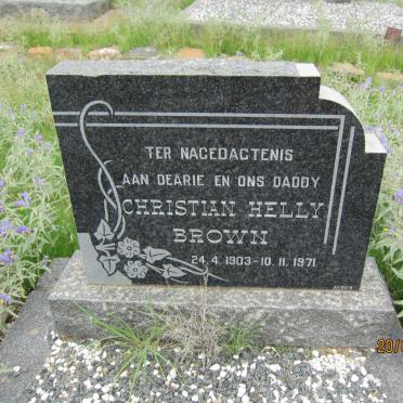 BROWN Christian Helly 1903-1971