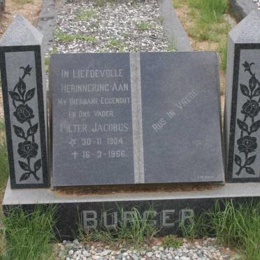 BURGER Pieter Jacobus 1904-1966