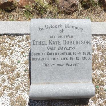 ROBERTSON Ethel Kate nee BAYLEY 1891-1963