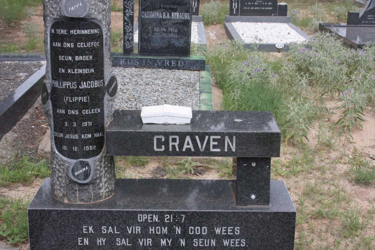 CRAVEN Phillippus Jacobus 1971-1982