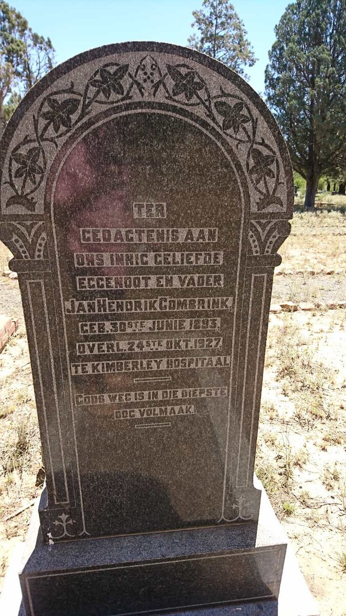 COMBRINK Jan Hendrik 1893-1927
