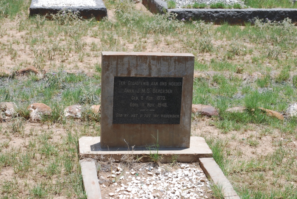 DERCKSEN Anna J.M.S. 1873-1948