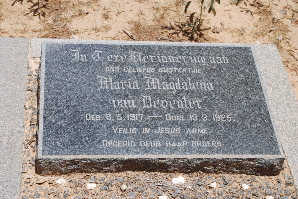 DEVENTER Maria Magdalena, van 1917-1925