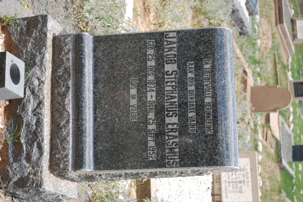 ERASMUS Jakob Stephanus 1874-1952