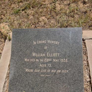 ELLIOTT William -1925