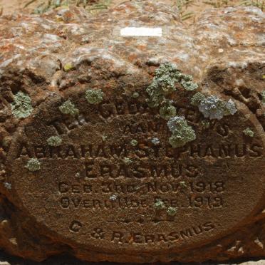 ERASMUS Abraham Stephanus 1918-1919