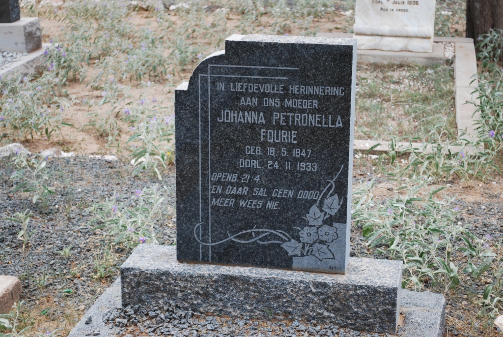 FOURIE Johanna Petronella 1847-1933
