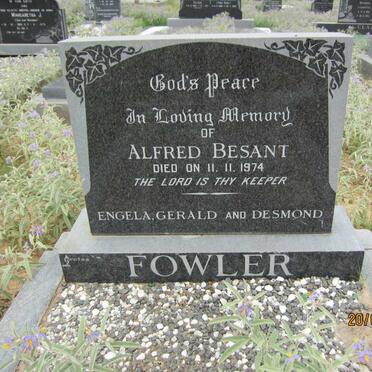 FOWLER Alfred Besant -1974