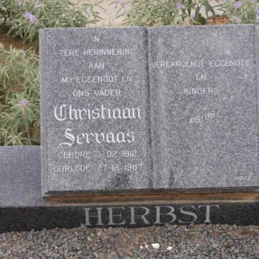 HERBST Christiaan Servaas 1912-1987