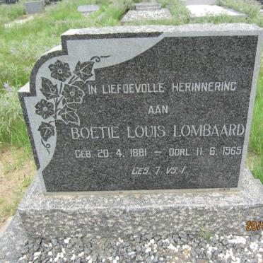 LOMBAARD Boetie Louis 1881-1965