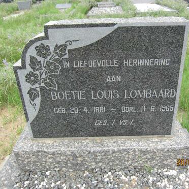 LOMBAARD Boetie Louis 1881-1965