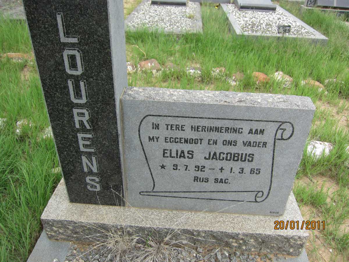 LOURENS Elias Jacobus 1892-1965