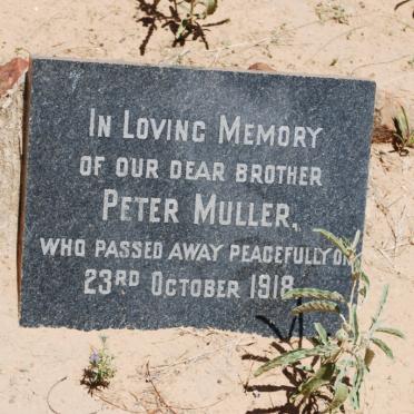 MULLER Peter -1918