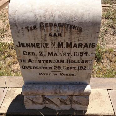 MARAIS Jenneke N.M. 1894-1928