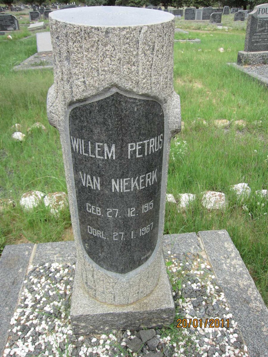NIEKERK Willem Petrus, van 1915-1967