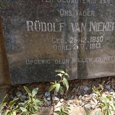 NIEKERK Rüdolf, van 1850-1913