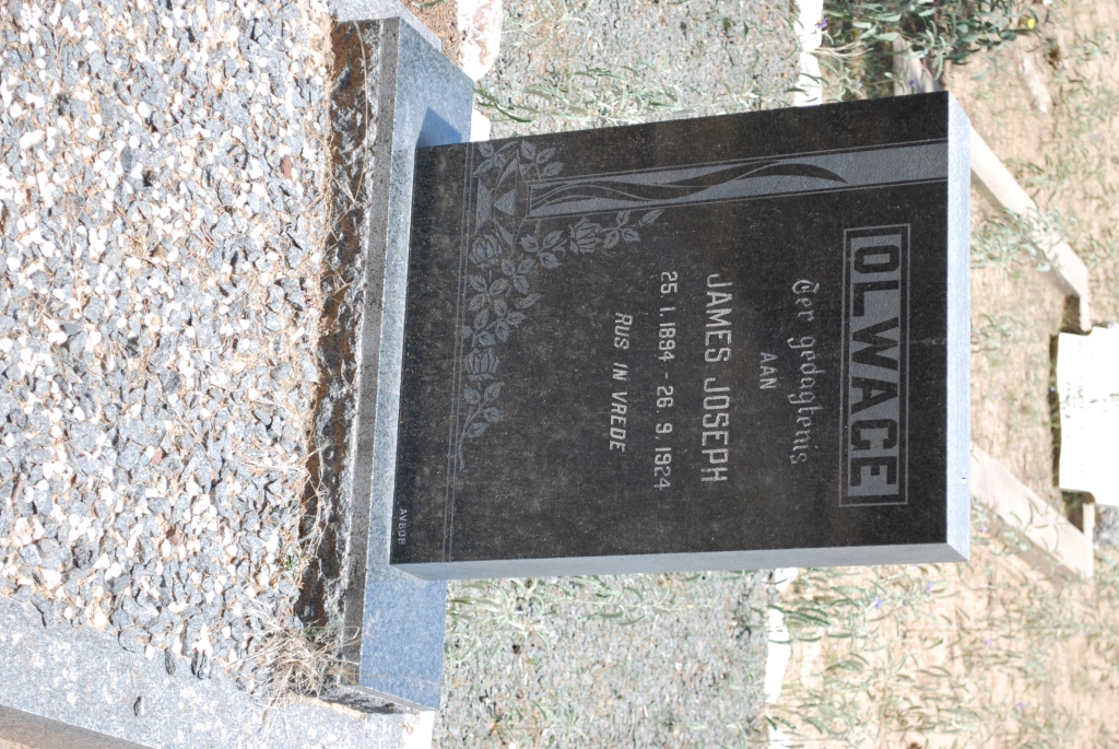 OLWAGE James Joseph 1894-1924