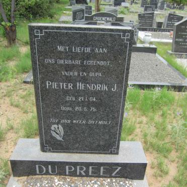 PREEZ Pieter Hendrik J., du 1904-1975