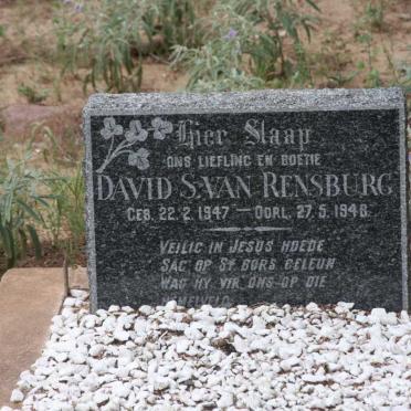 RENSBURG David S., van 1947-1948