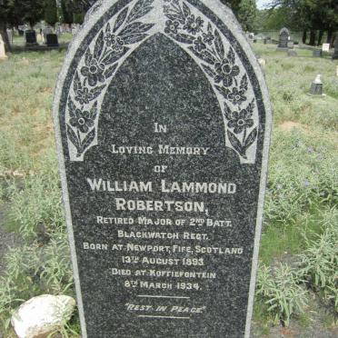 ROBERTSON William Lammond 1893-1934
