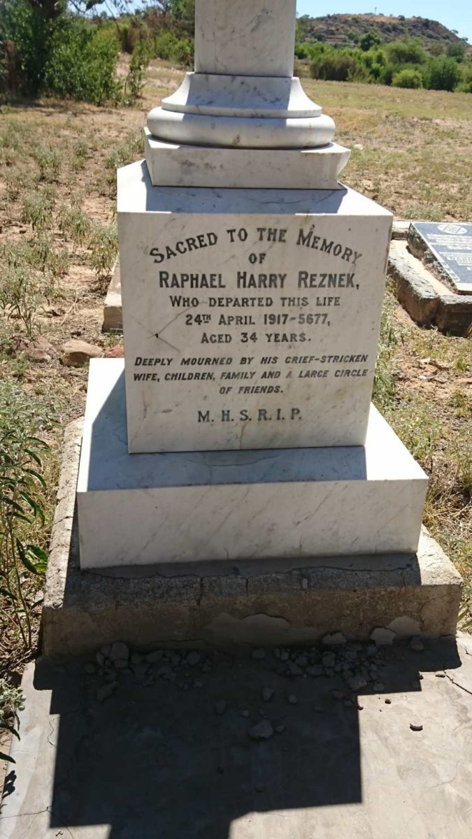 REZNEK Raphael Harry -1917