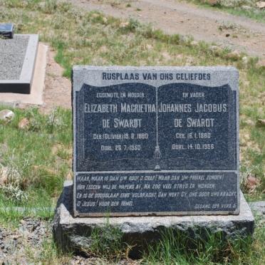 SWARDT Johannes Jacobus, de 1880-1956 &amp; Elizabeth Magrietha OLIVIER 1880-1950