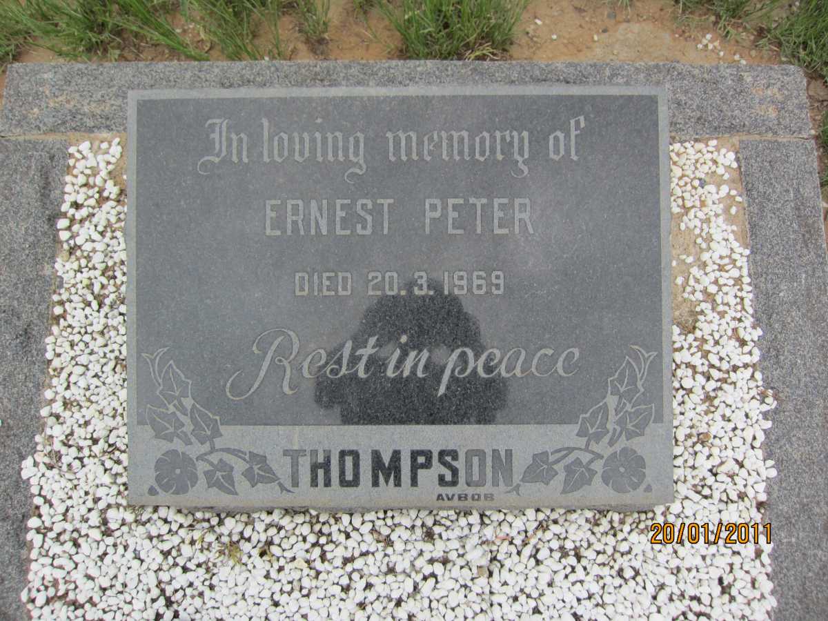 THOMPSON Ernest Peter -1969