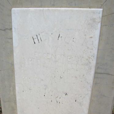 TONDER Martie, van nee VAN DER MERWE 1892-1928