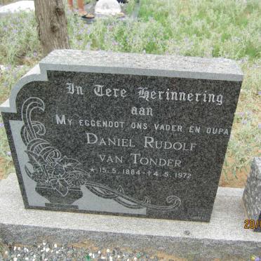 TONDER Daniel Rudolf, van 1884-1972