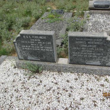 TERBLANCHE Jacobus Marthinus 1883-1958 &amp; R.S.E. BOTHA 1886-1975