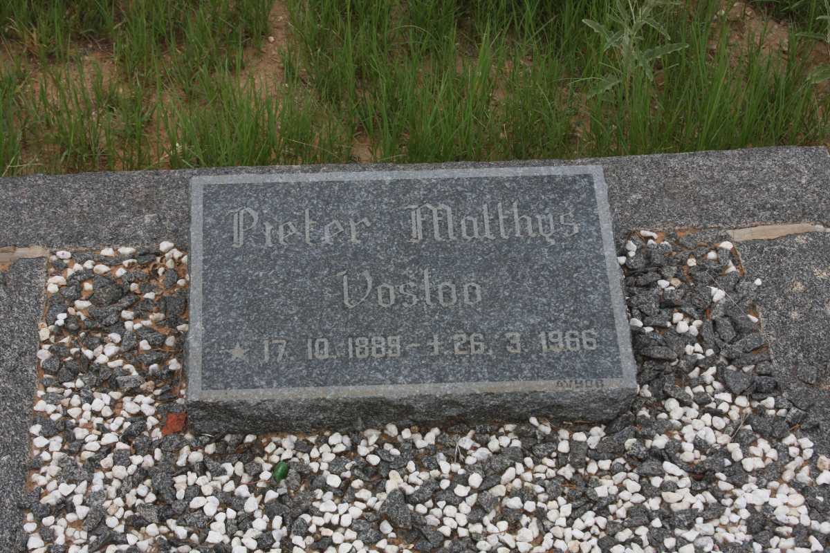 VOSLOO Pieter Matthys 1889-1966