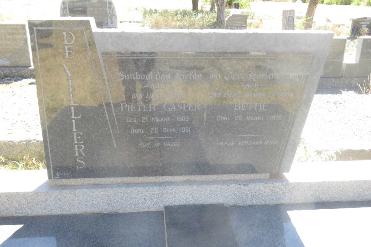 VILLIERS Pieter Casper, de 1909-1961 &amp; Bettie -1976