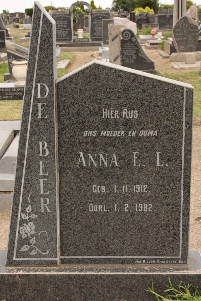 BEER Anna E.L., de 1912-1982